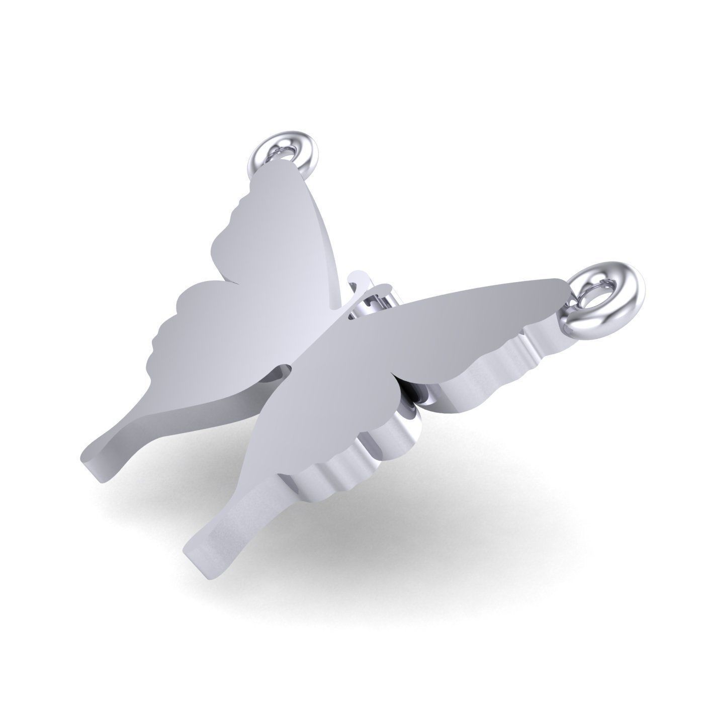 Butterfly Pendant - Flutter 3D print model_3