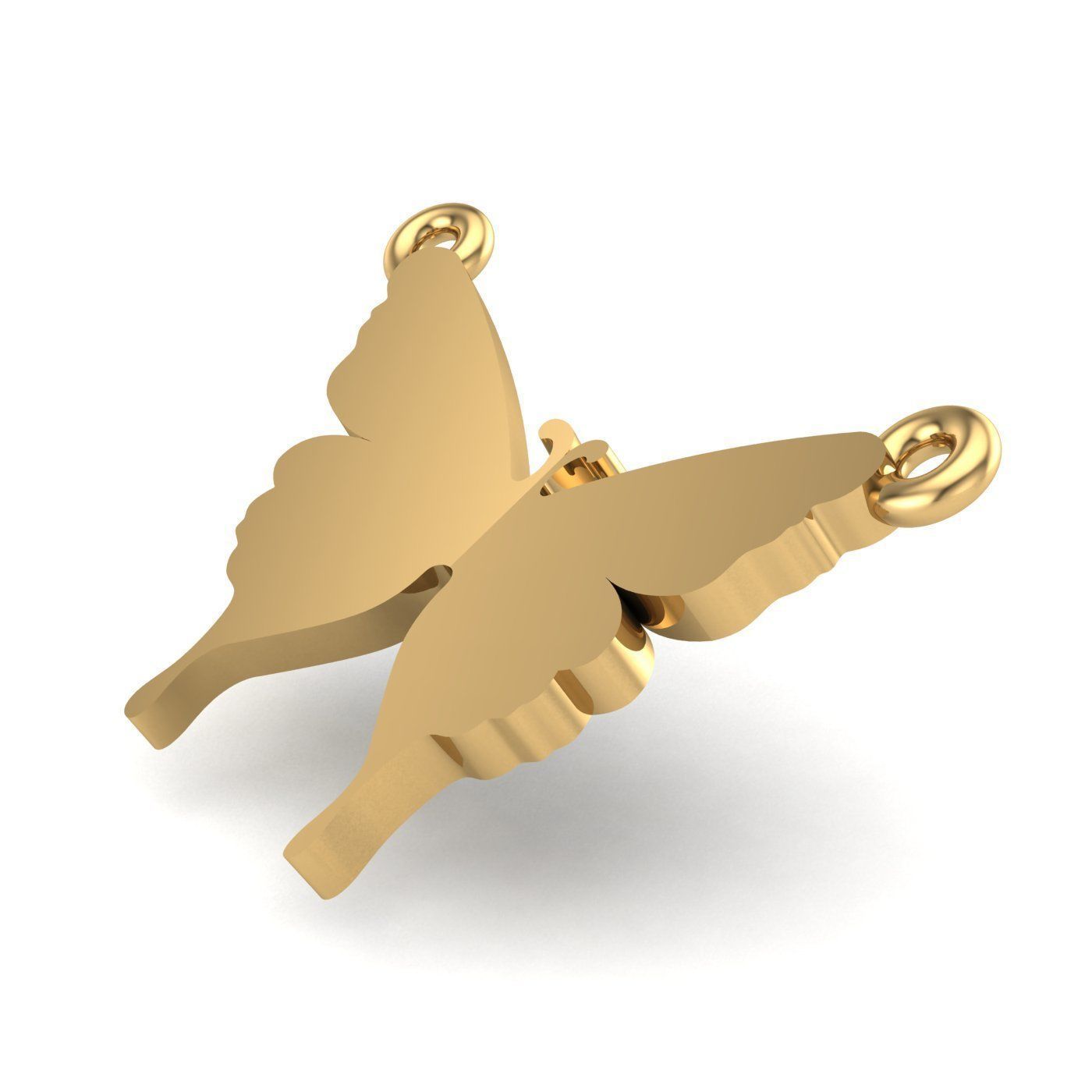 Butterfly Pendant - Flutter 3D print model_1