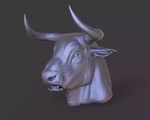 HEAD-Bull4 high poly sculpt 3D model 3D model