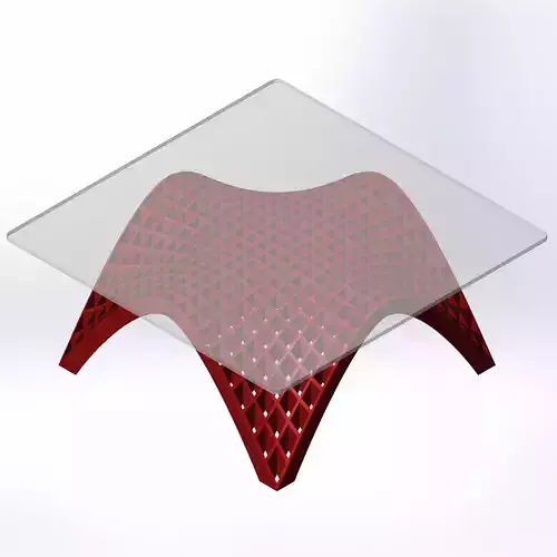 Modern Table 3d model for 3d printing 3D print model