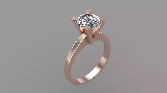 Wedding Engagement Women Ring 3D print model 