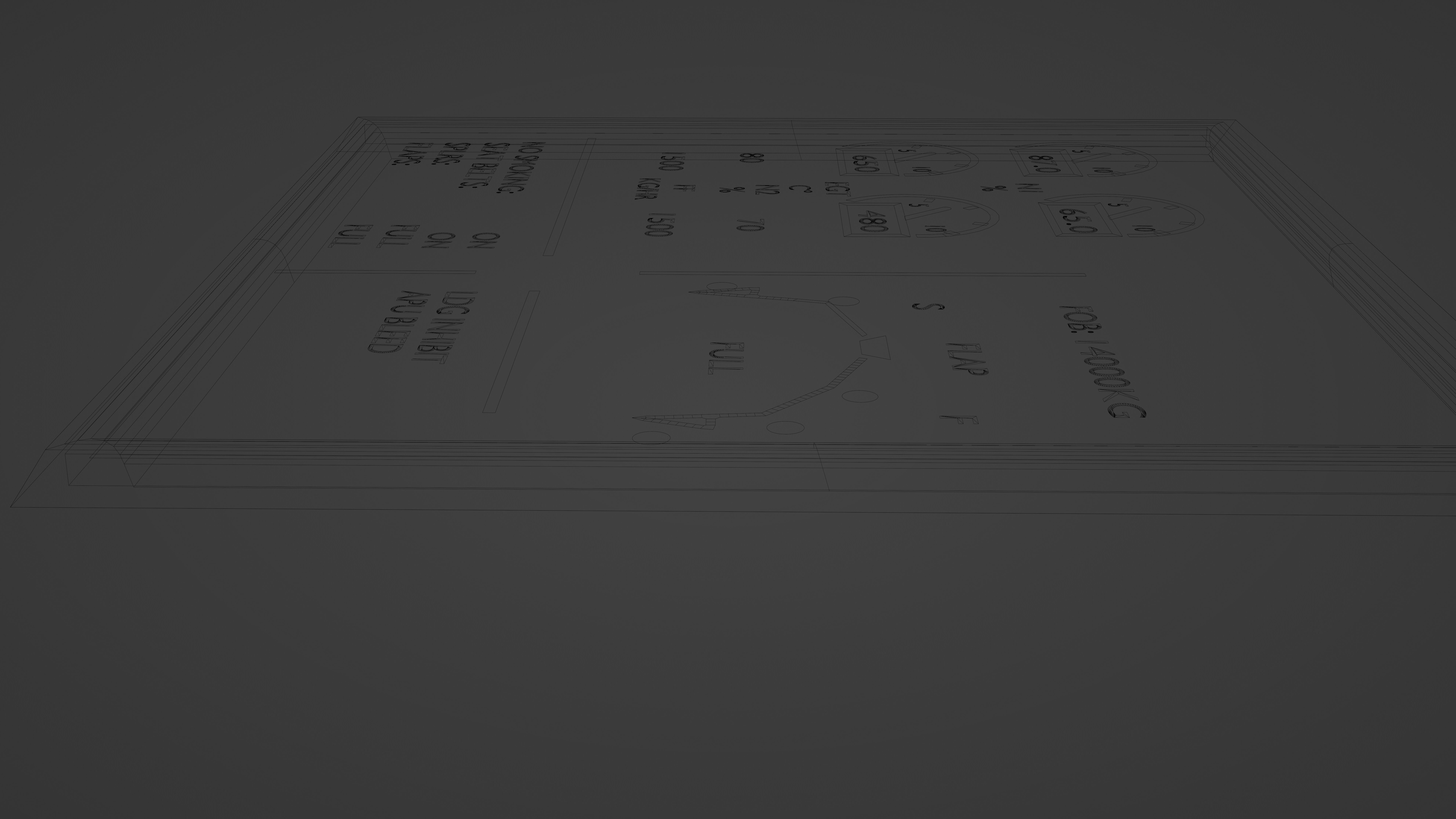 electronic centralised aircraft monitoring 3d model 3D model_7