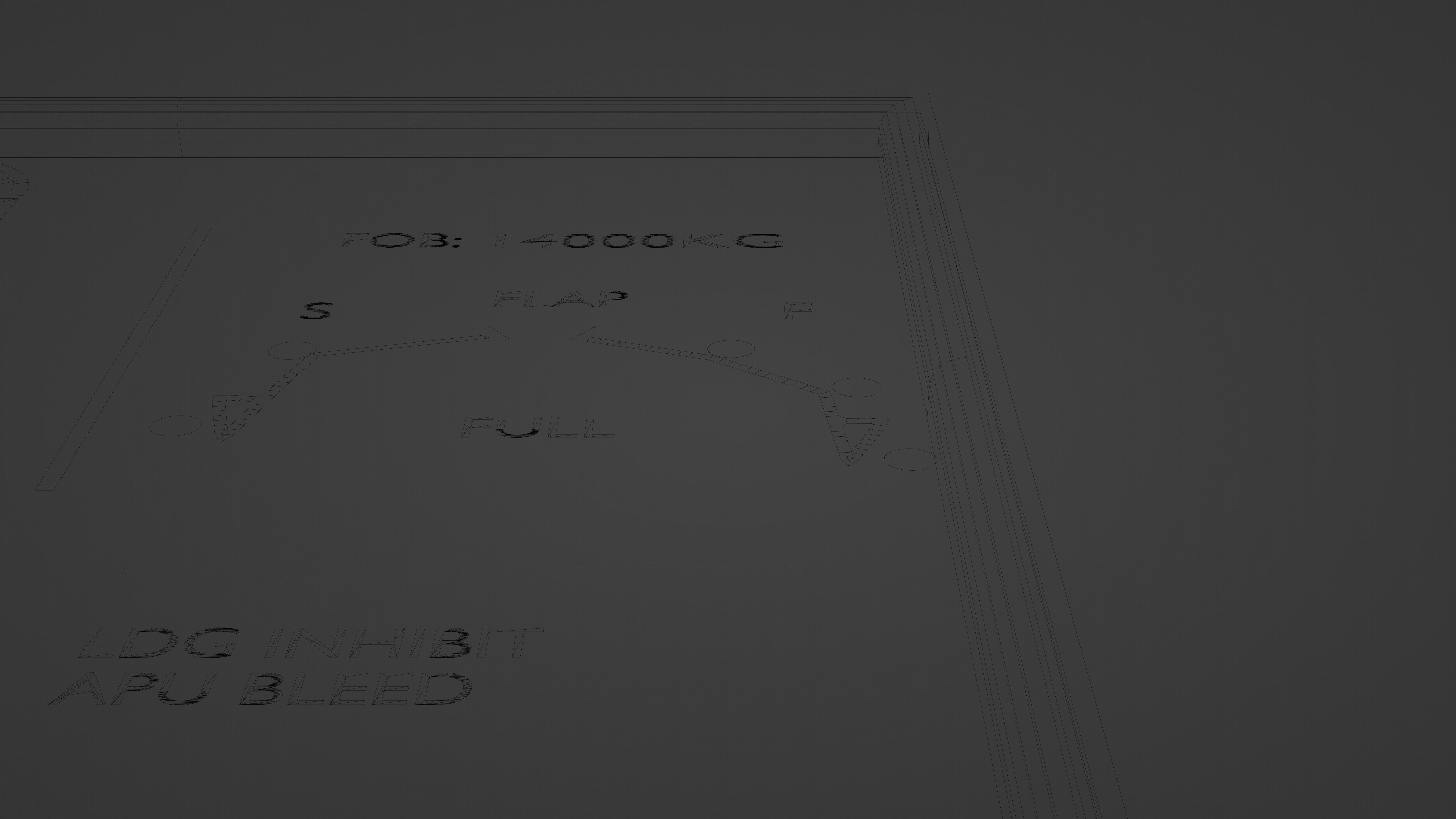 electronic centralised aircraft monitoring 3d model 3D model_13