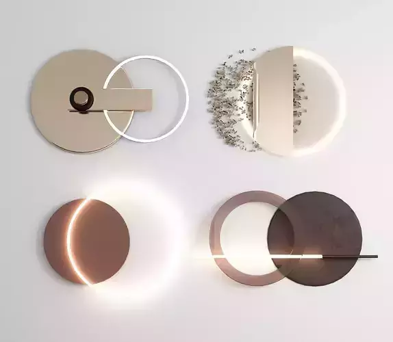Modern wall creative lamp combination