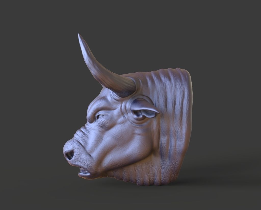 HEAD-Bull6 high poly sculpt 3D model 3D model_5