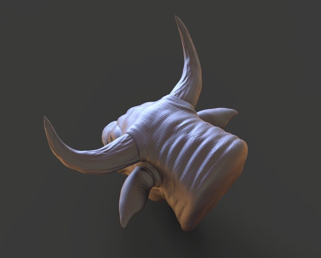 HEAD-Bull6 high poly sculpt 3D model 3D model_3