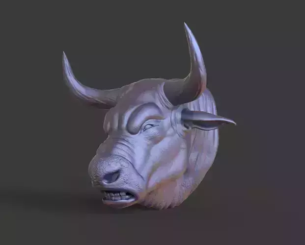 HEAD-Bull6 high poly sculpt 3D model