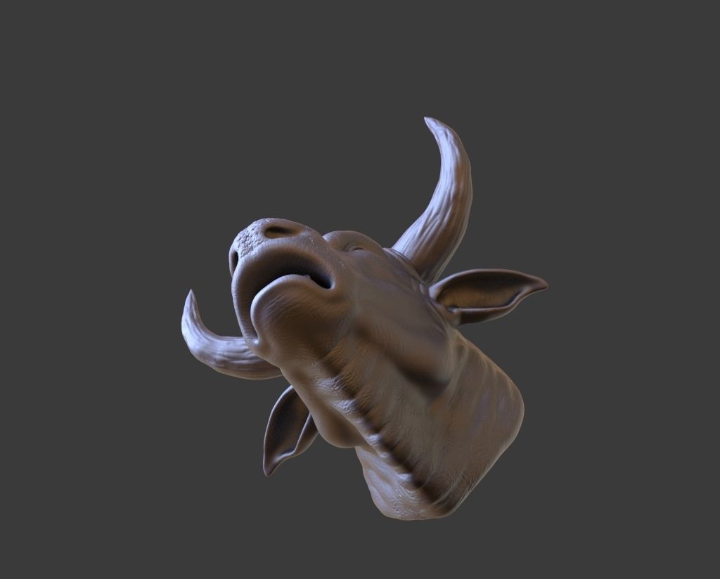 HEAD-Bull6 high poly sculpt 3D model 3D model_4