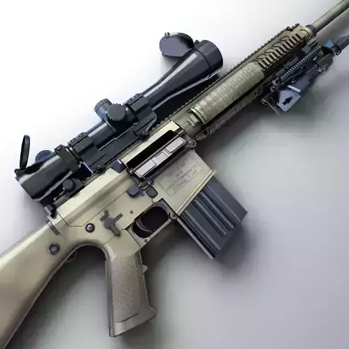 M110 SASS Hi-Res 3D model