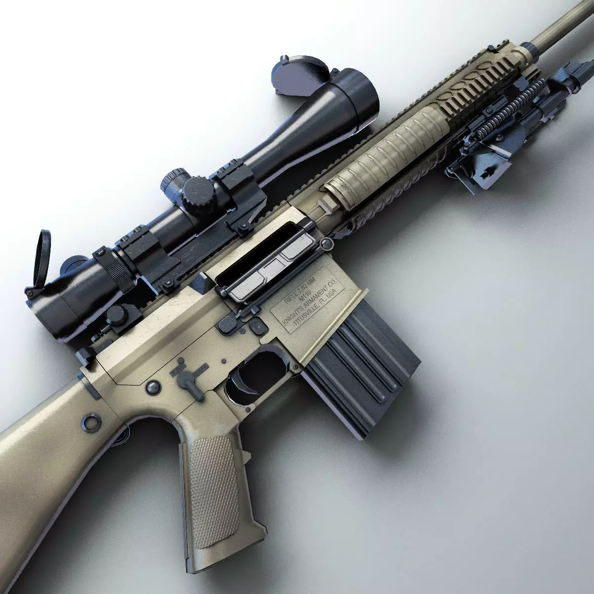 M110 SASS Hi-Res 3D model_0