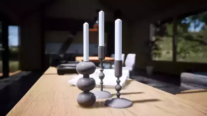 set porta velas - candelabros