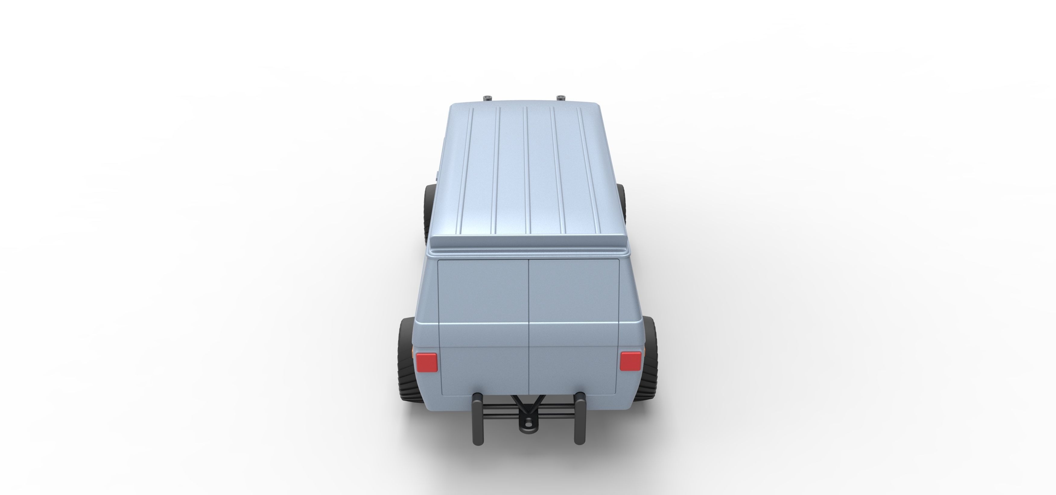 Pulling van 4wd Scale 1 to 25 3D print model_16