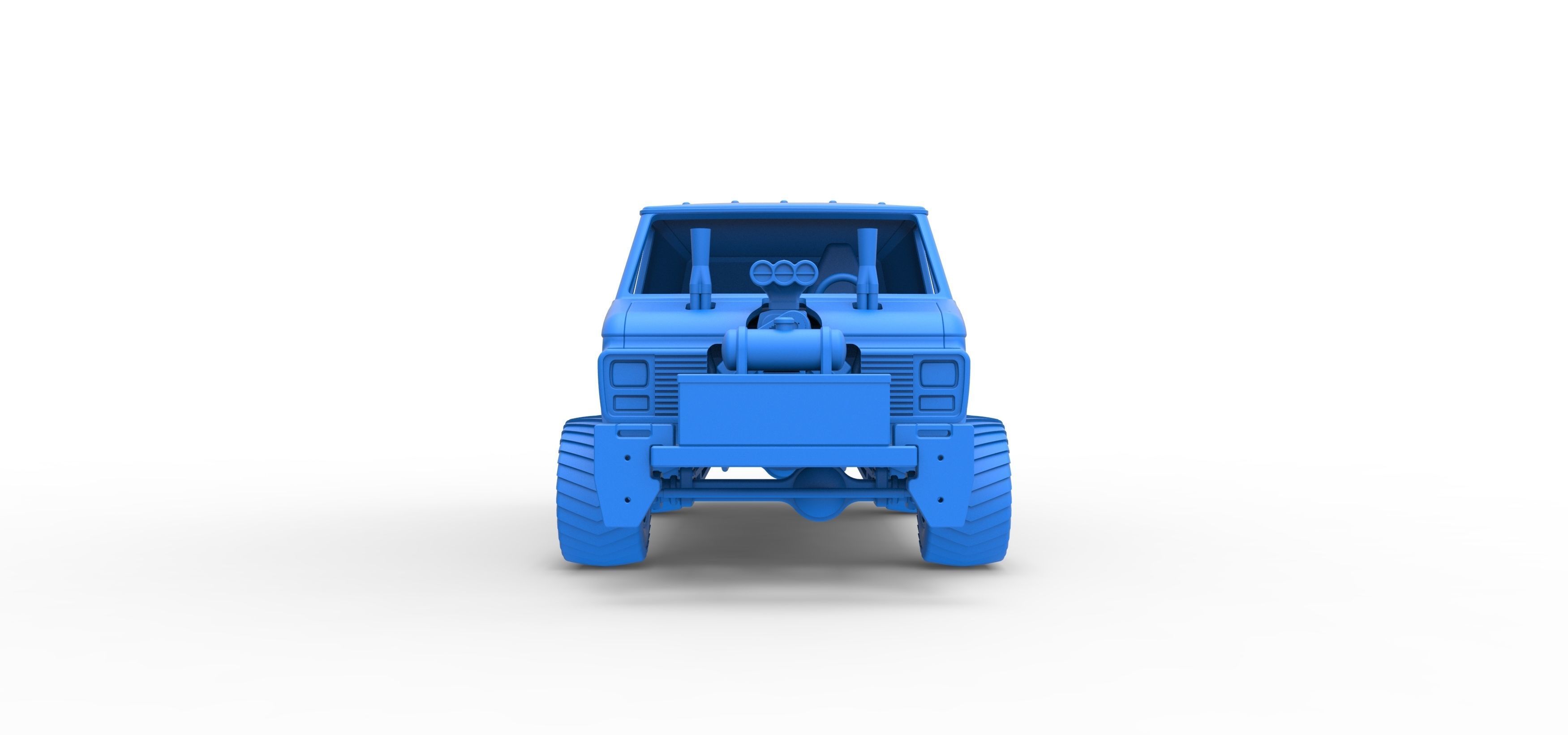 Pulling van 4wd Scale 1 to 25 3D print model_23