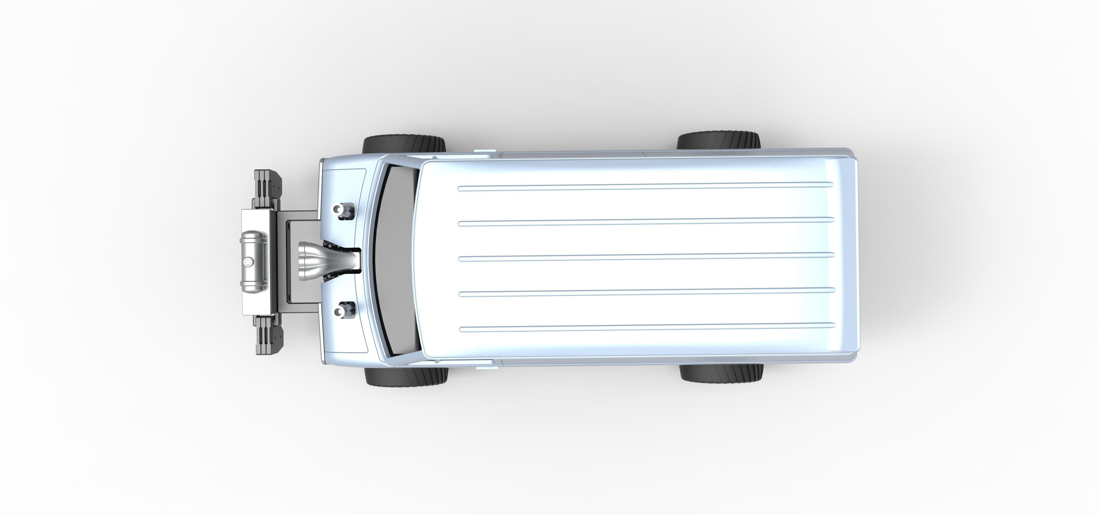 Pulling van 4wd Scale 1 to 25 3D print model_11
