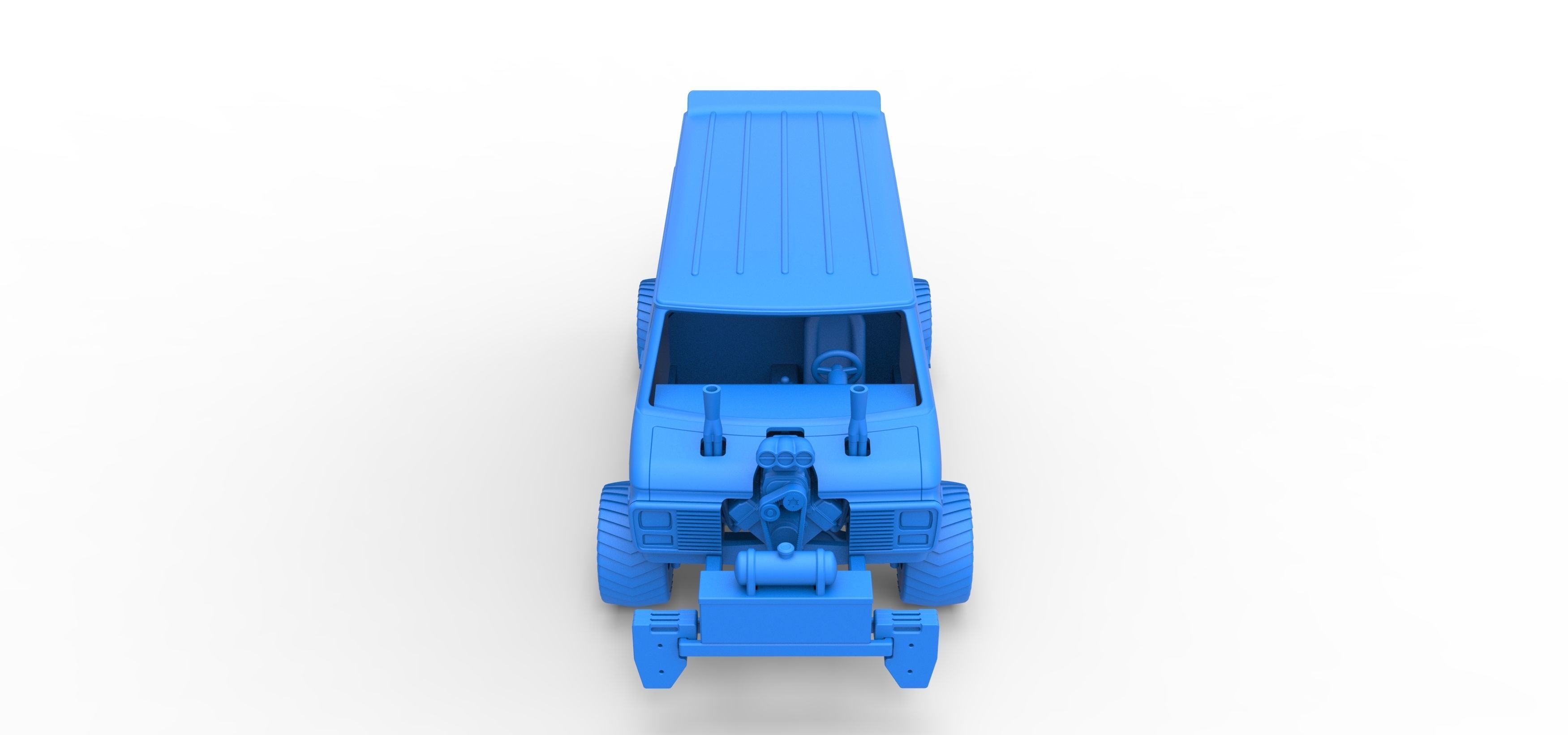 Pulling van 4wd Scale 1 to 25 3D print model_24