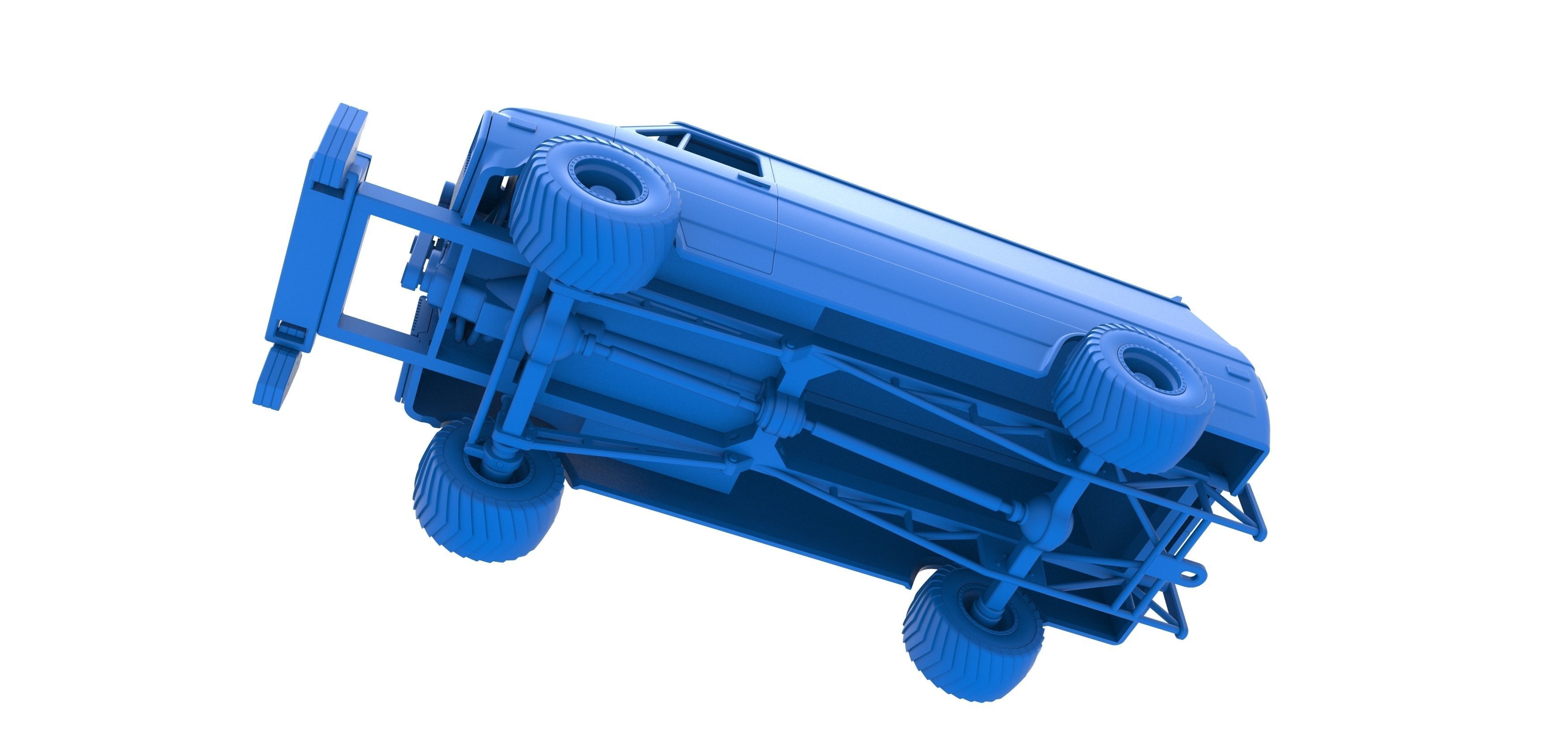 Pulling van 4wd Scale 1 to 25 3D print model_19