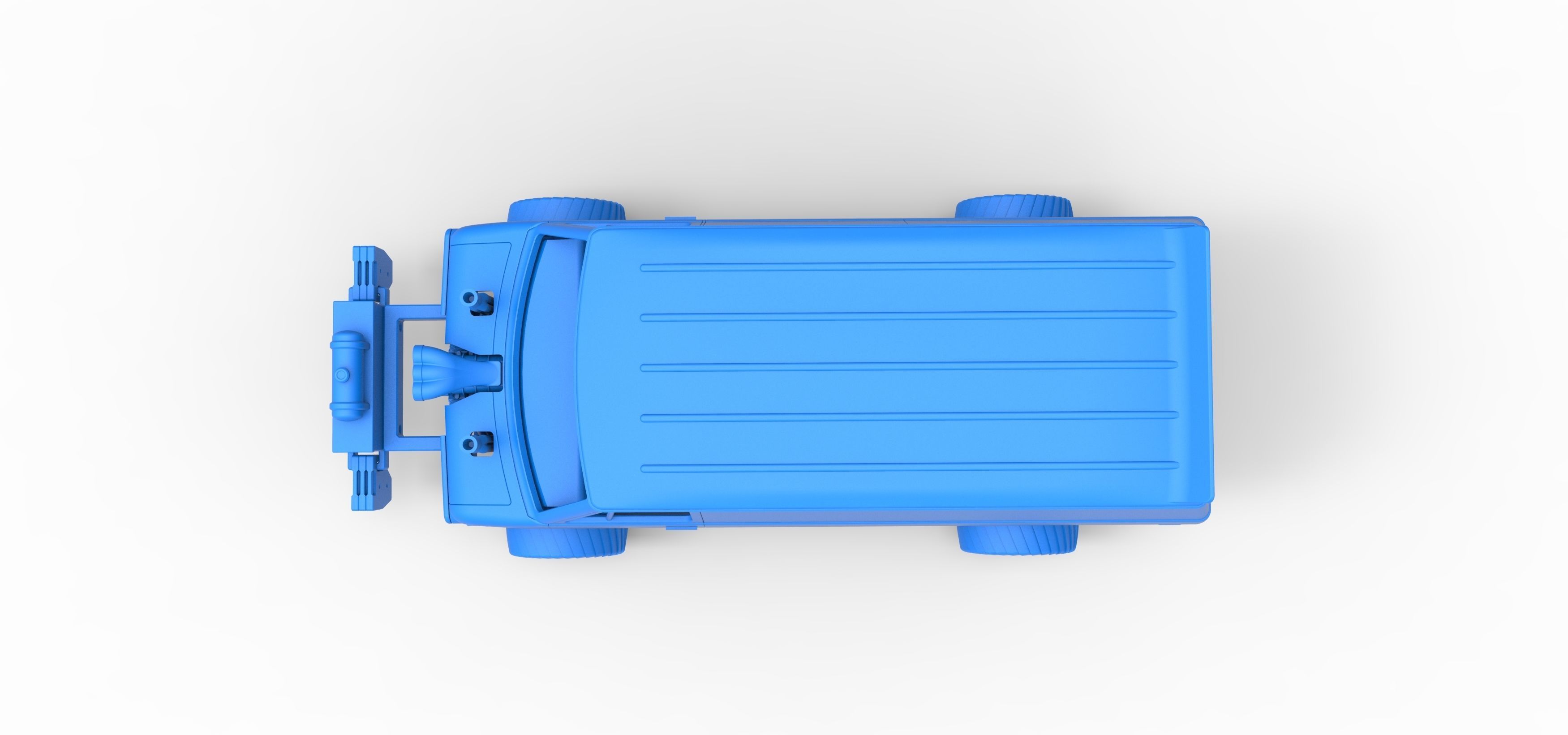 Pulling van 4wd Scale 1 to 25 3D print model_27