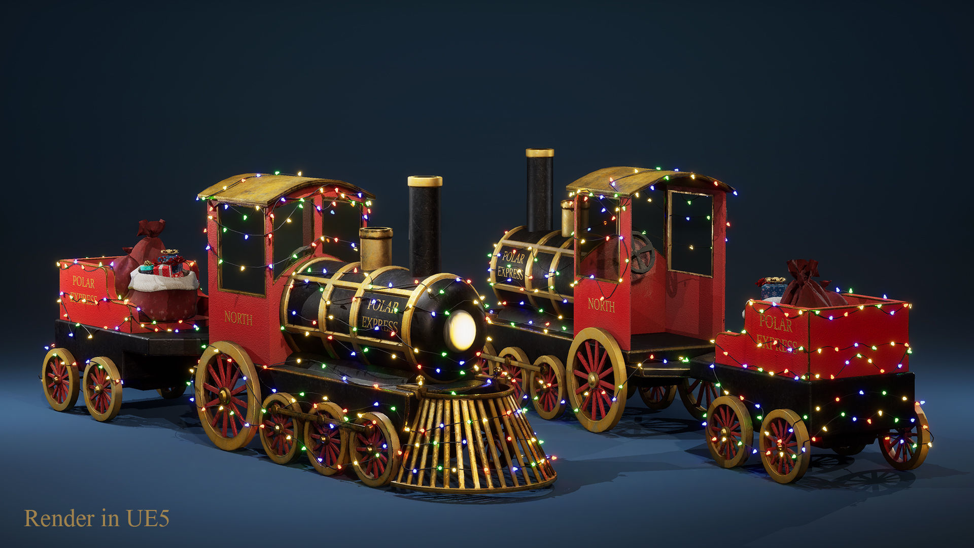 Christmas Pack Props  Low-poly 3D model_6