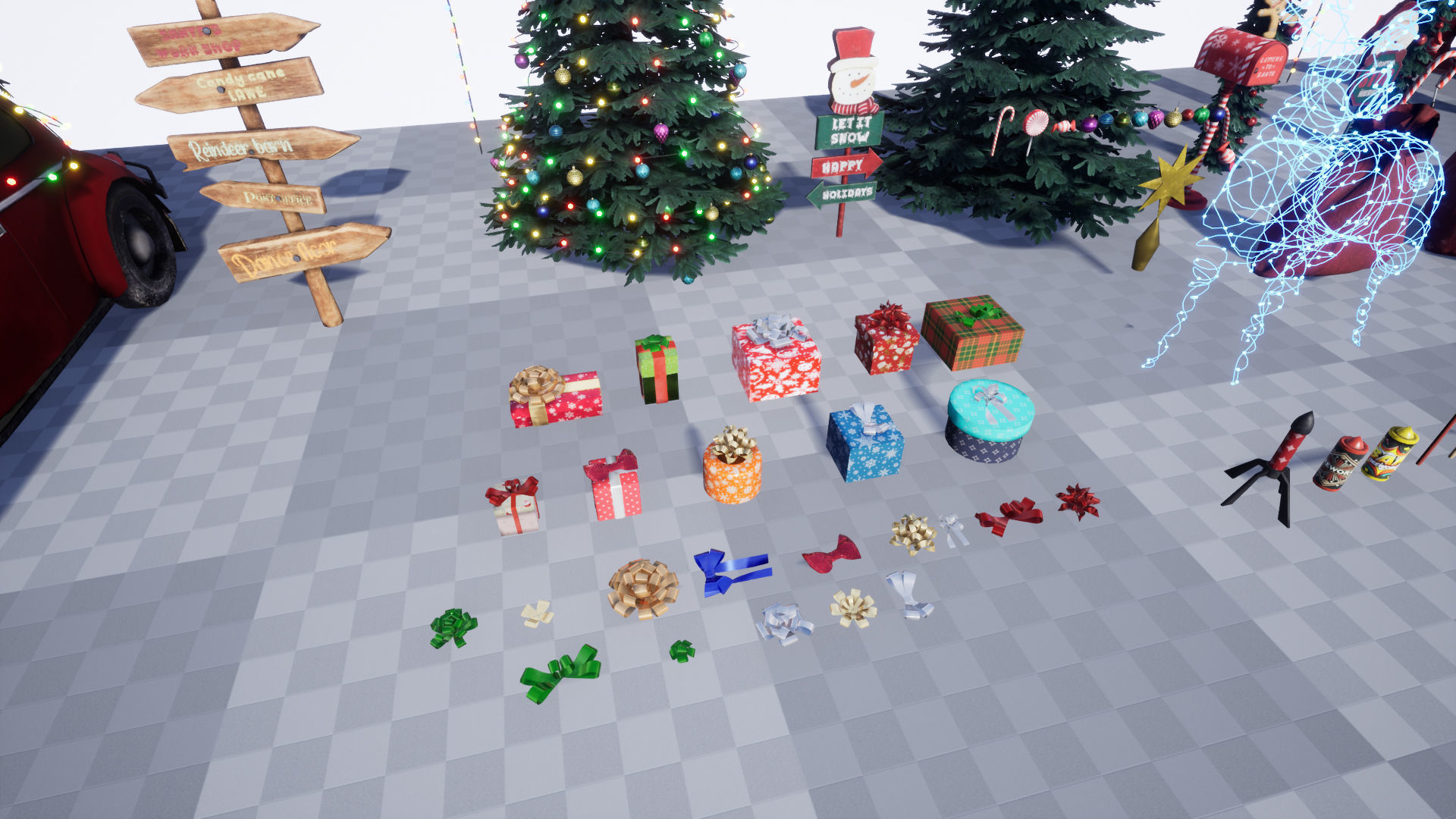 Christmas Pack Props  Low-poly 3D model_11