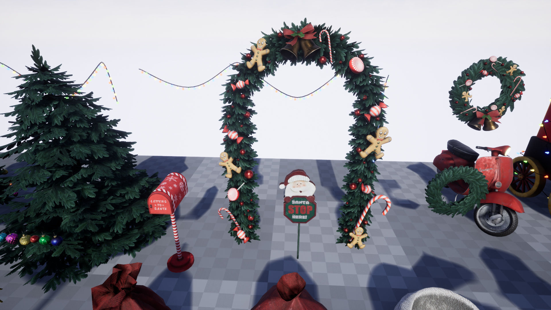 Christmas Pack Props  Low-poly 3D model_10