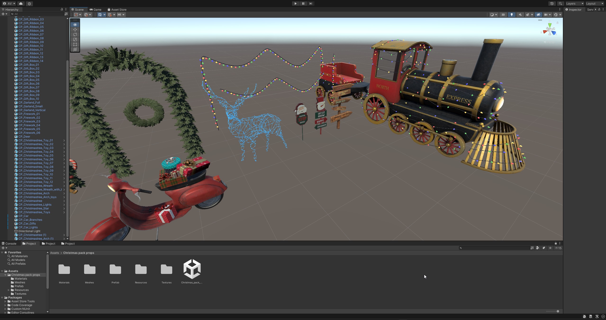 Christmas Pack Props  Low-poly 3D model_17