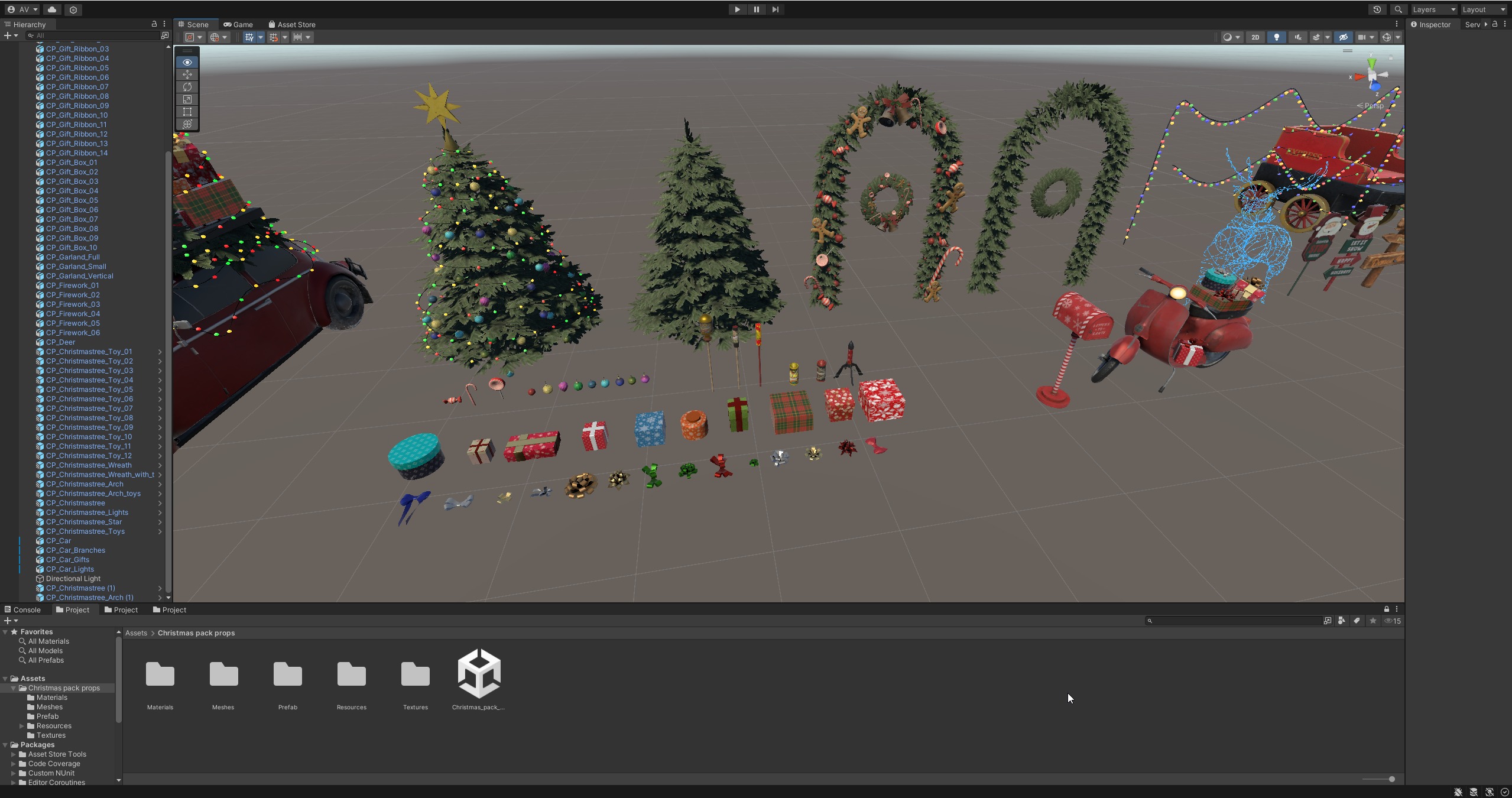 Christmas Pack Props  Low-poly 3D model_16