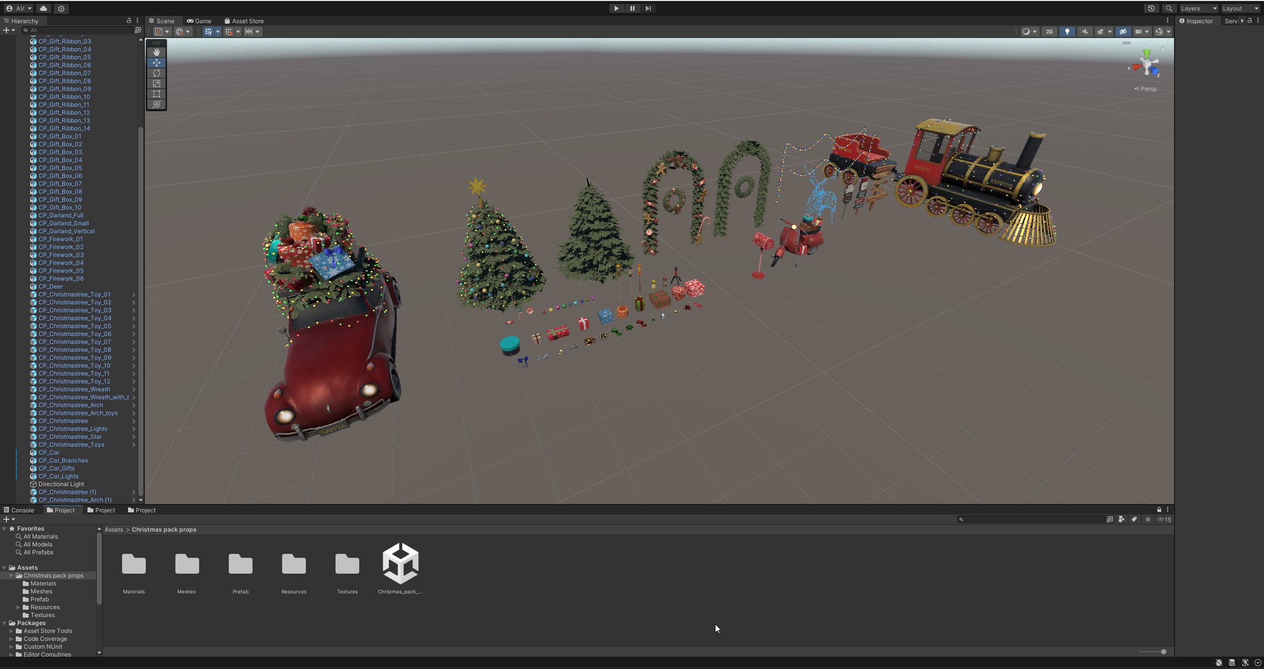 Christmas Pack Props  Low-poly 3D model_14