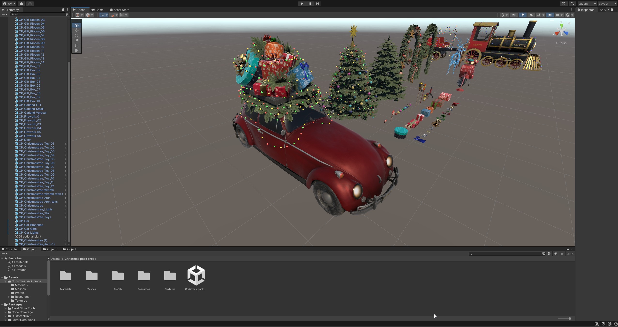 Christmas Pack Props  Low-poly 3D model_15