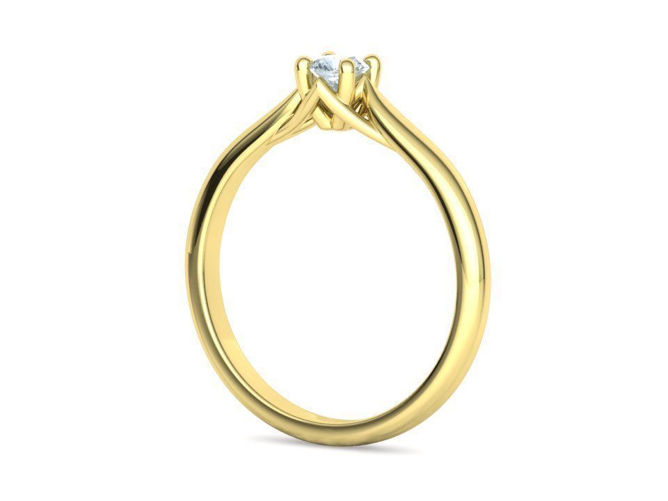 ELIANA Trellis Solitaire Ring 20pointer stone  2 RINGS 3D print model_42