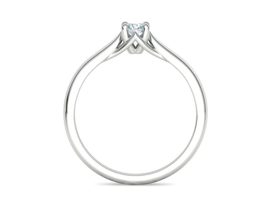 ELIANA Trellis Solitaire Ring 20pointer stone  2 RINGS 3D print model_34