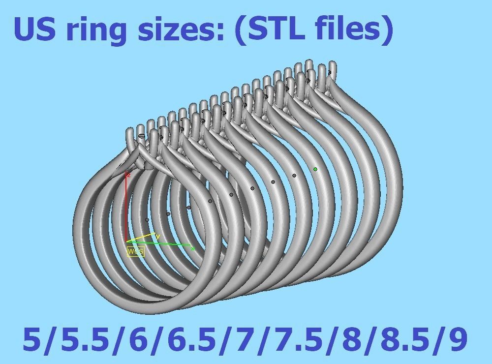 ELIANA Trellis Solitaire Ring 20pointer stone  2 RINGS 3D print model_48