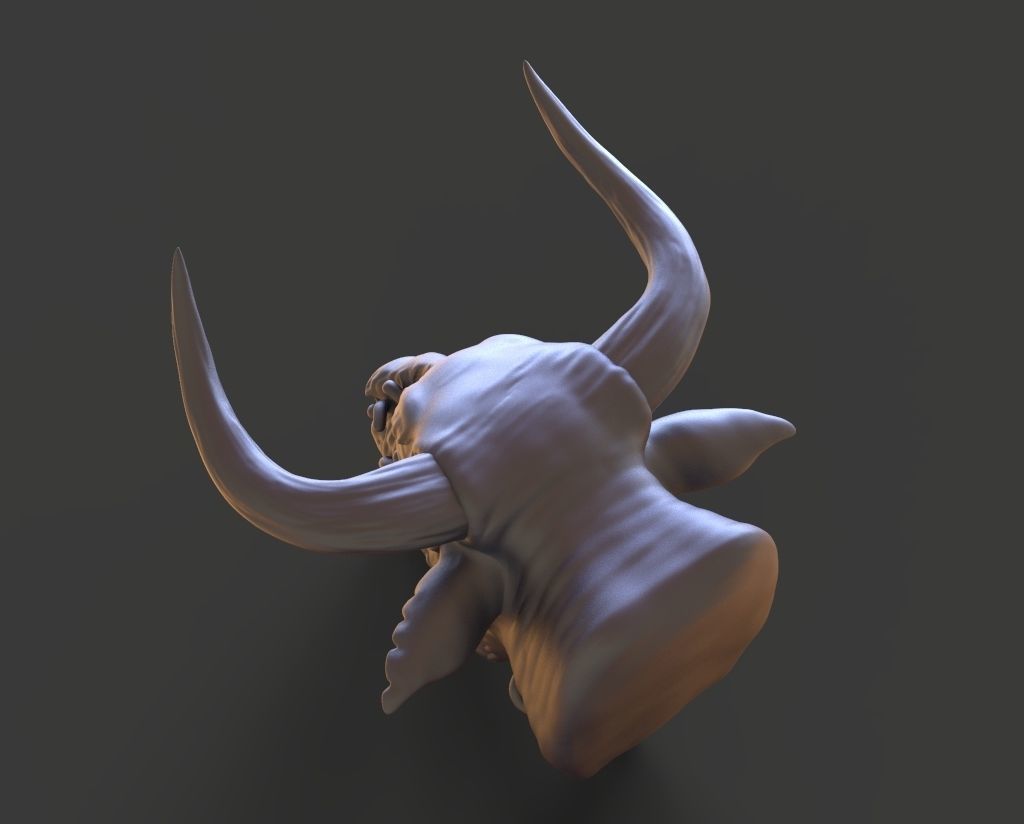 HEAD-Bull9  high poly sculpt 3D model 3D model_3