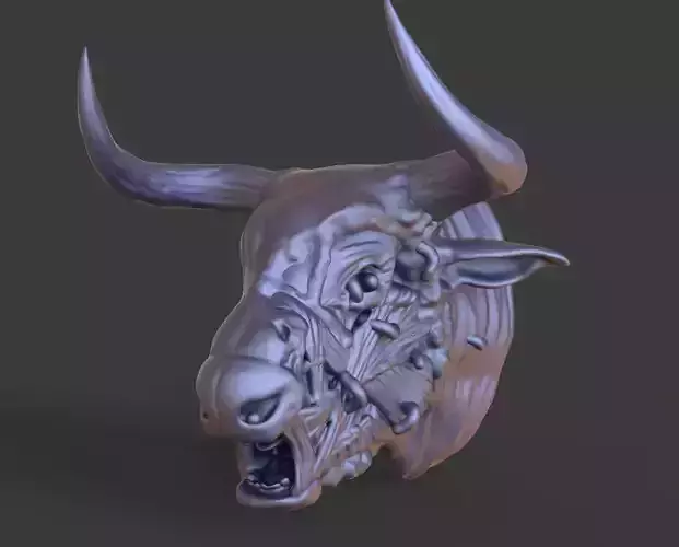 HEAD-Bull10 high poly sculpt 3D model 3D model
