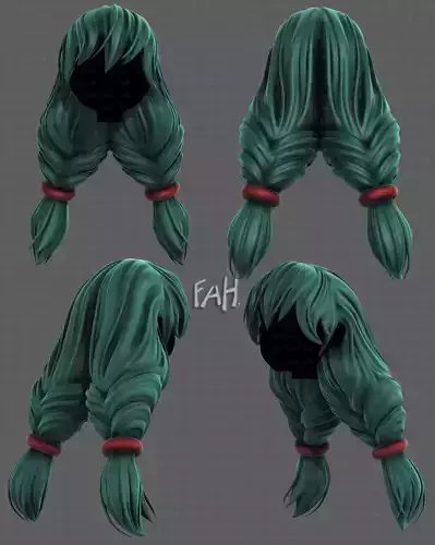 3D Hair style for girl V117