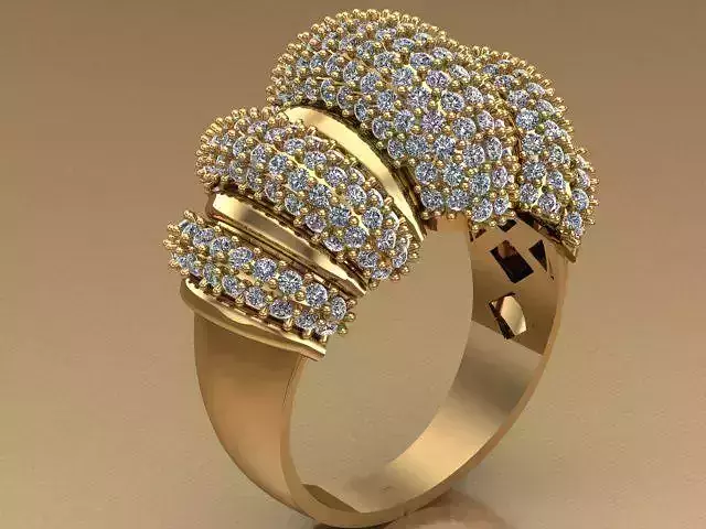 Diamond gold ring