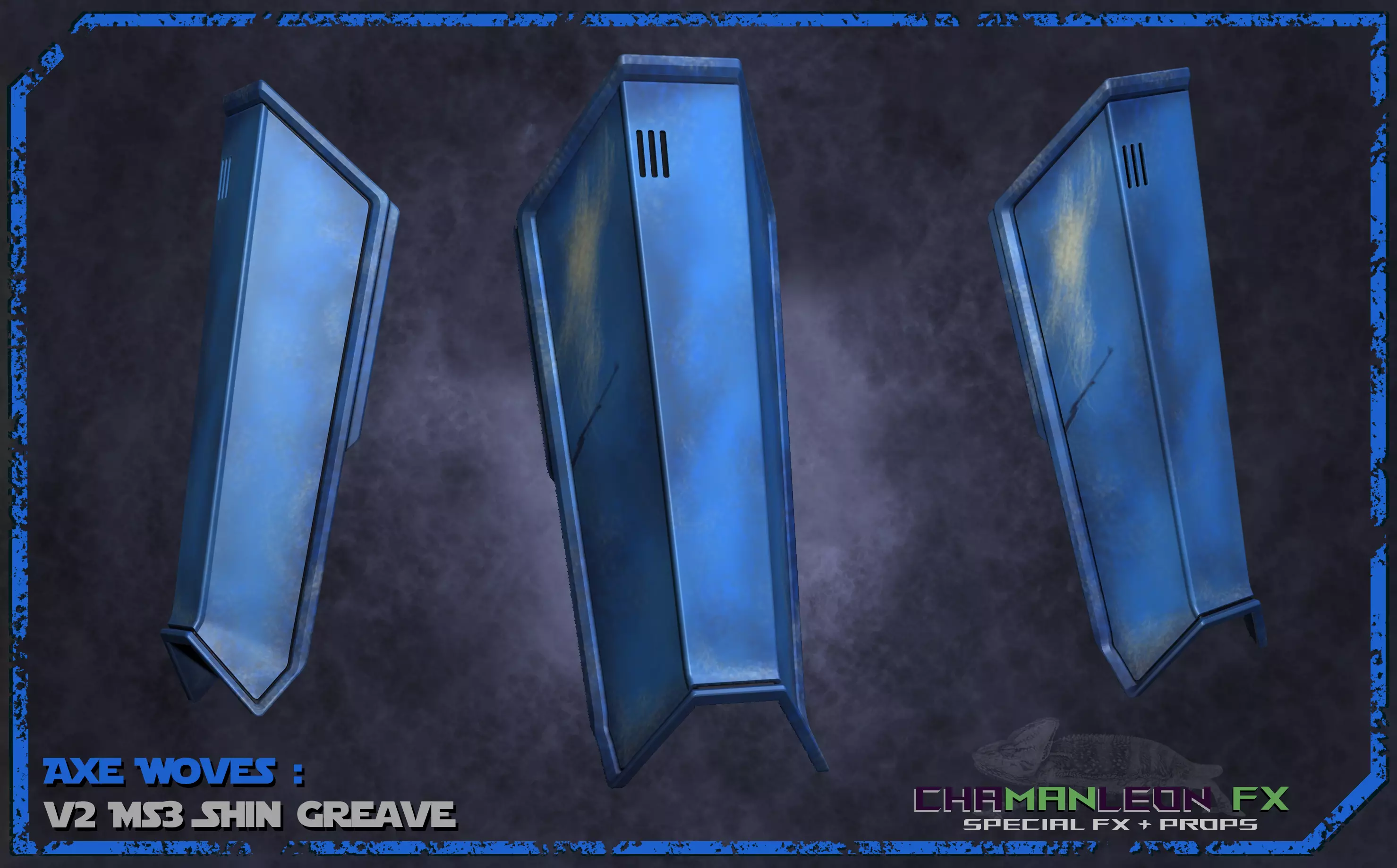 Axe Woves Shin Greave The Mandalorian S3 Cosplay Armor 3D print model