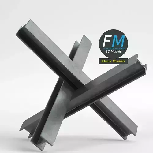 Czech hedgehog anti-tank obstacle 3