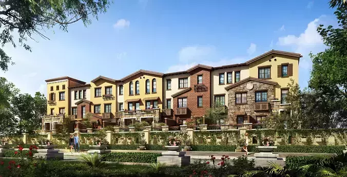 3Dmax fashion city commercial square building 152