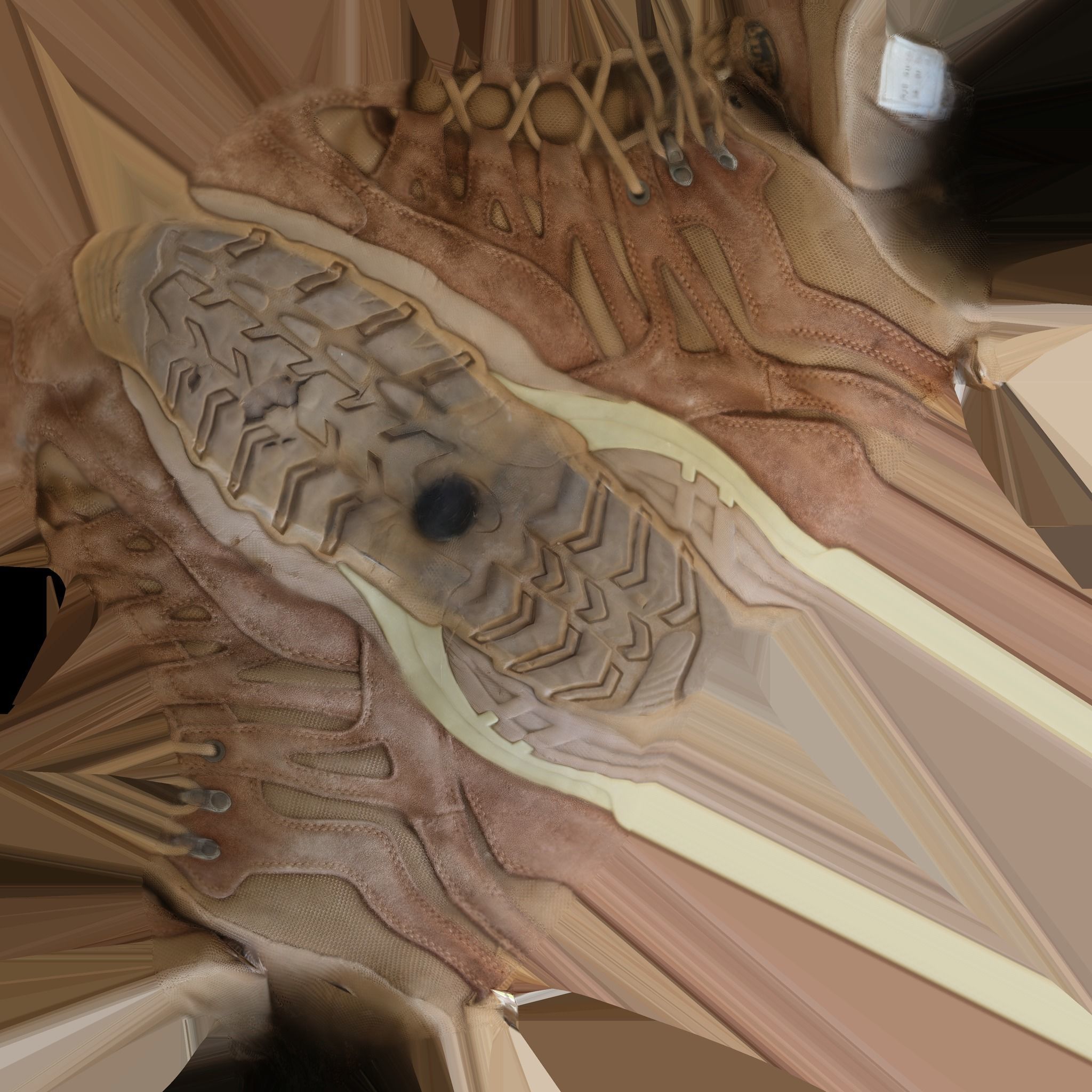  COMMANDER BOOTS 3D - BROWN Low-poly 3D model_12