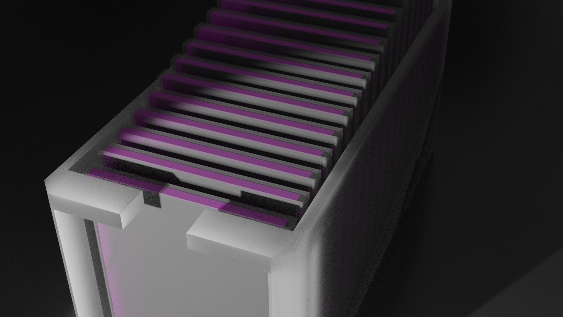 CD Rack Storage Display 3D model_1