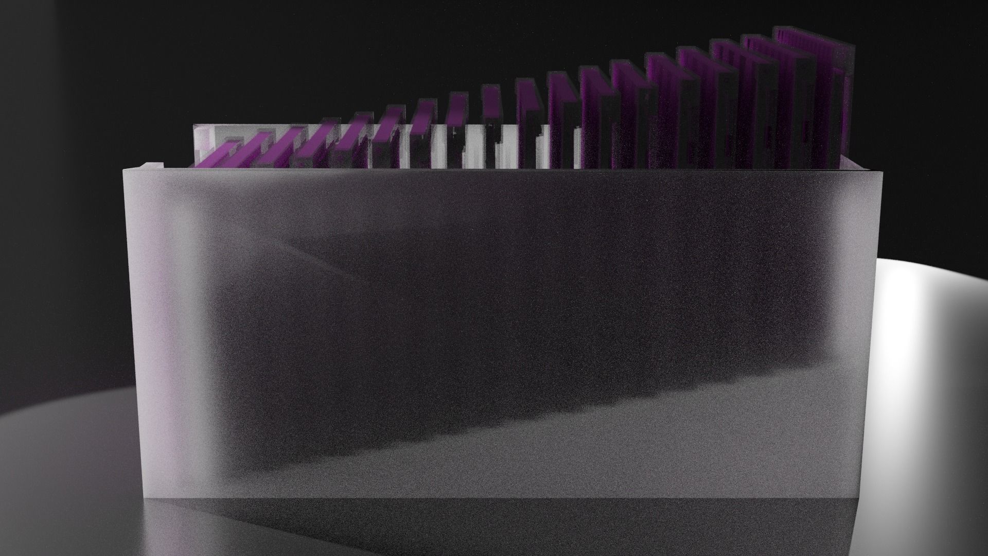 CD Rack Storage Display 3D model_2