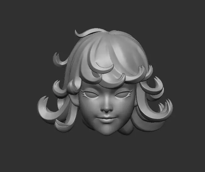 Kiriko - Headsculpt for Action Figures 3D print model 3D print model_0