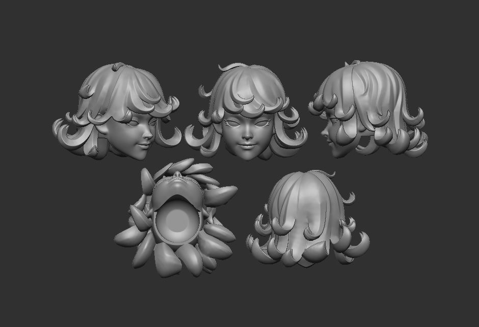 Kiriko - Headsculpt for Action Figures 3D print model 3D print model_1