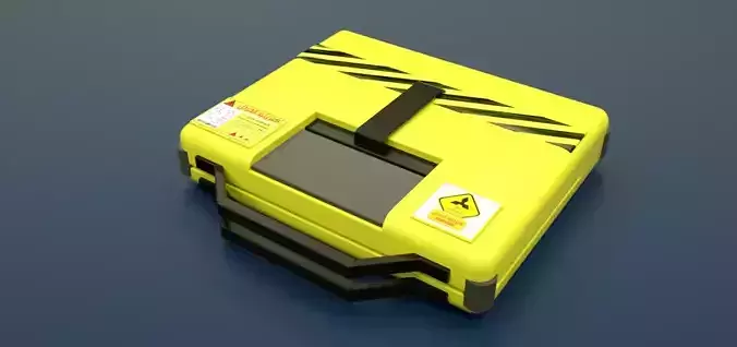 Futuristic crates hard surface realistic