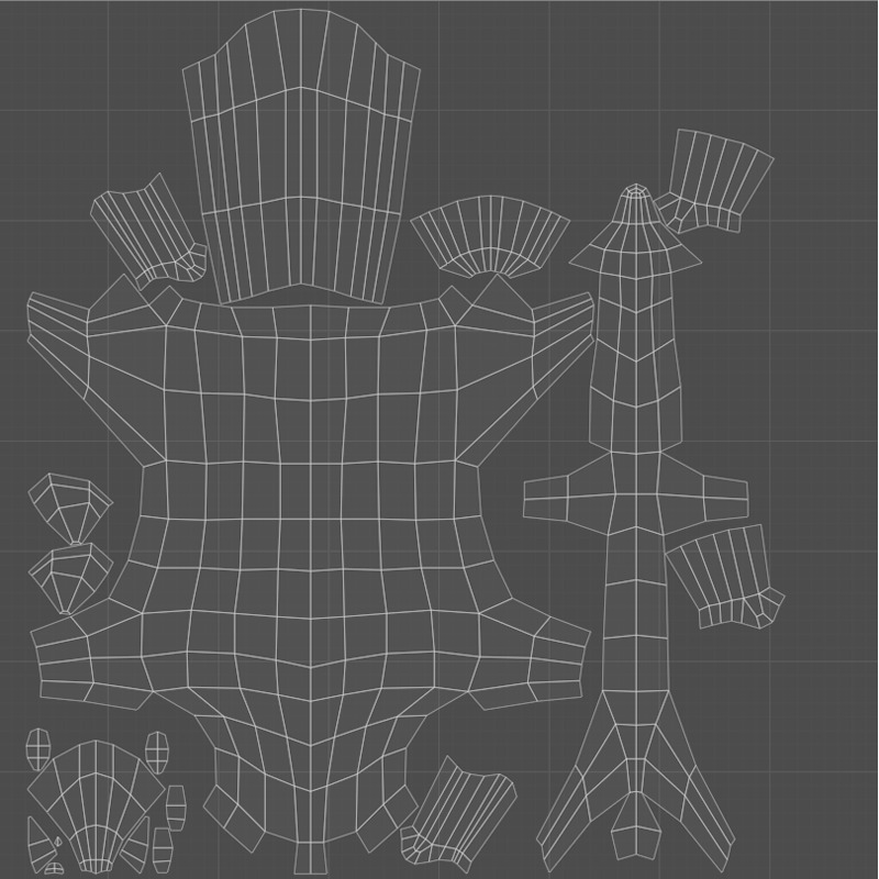 Stylized lowpoly FOX Low-poly 3D model_11