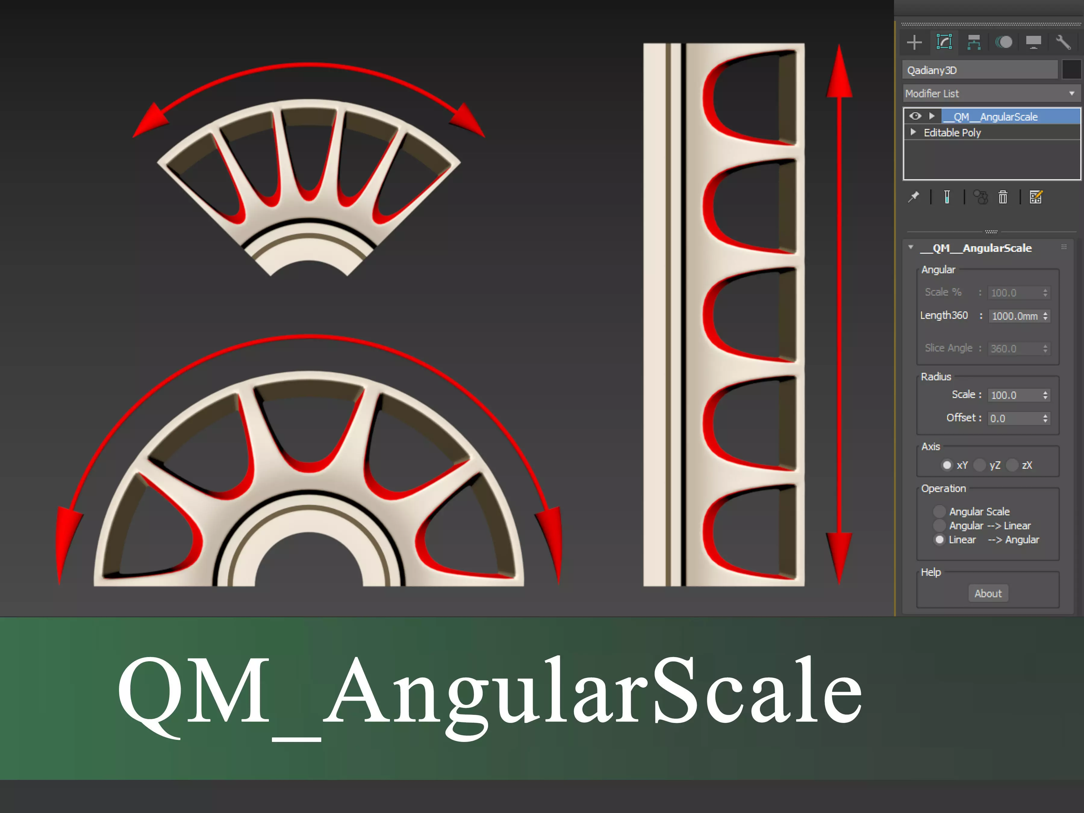 QM AngularScale Modifier Scripted SimpleMod Plugin 3D model 3D model_0