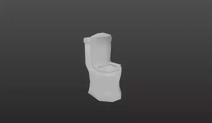 Toilet Low Poly