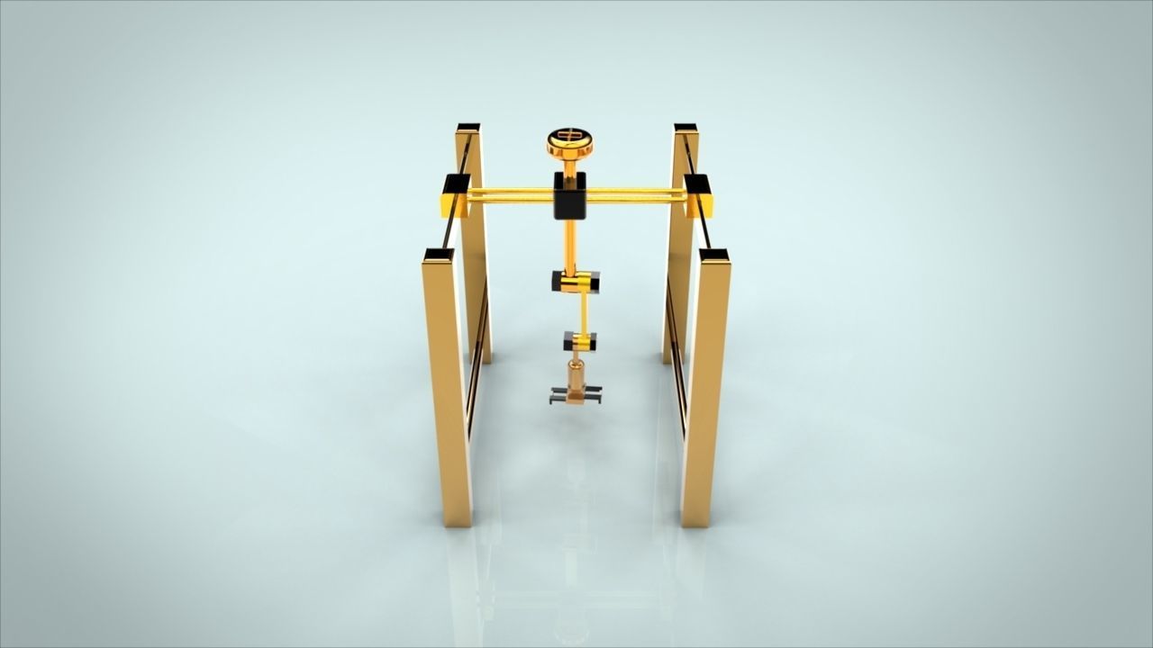Gantry Robot 3D model_3