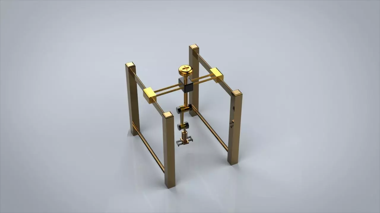 Gantry Robot 3D model_0