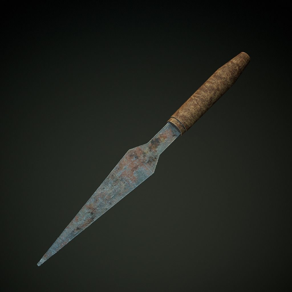 Medieval Carpenter Hand Tools Pack Low-poly 3D model_6